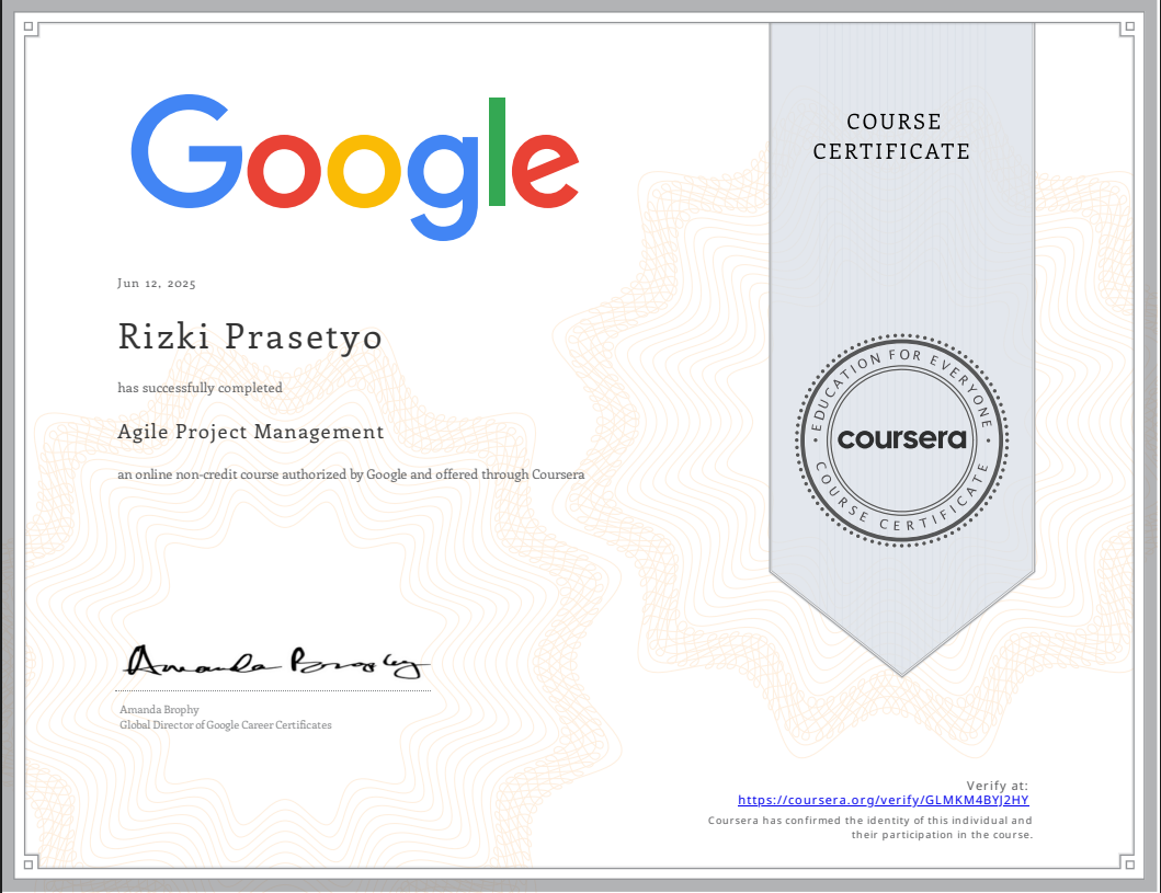 Coursera Certificate